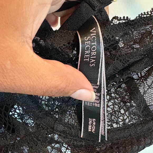 Victoria Secret Sheer Floral Lace Babydoll Lingerie Dress Y2K Vibes Sexy Small - Picture 3 of 9